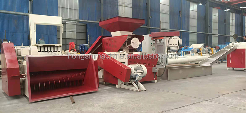 Epe Waste Plastic Foam Granulator Machine , Eps Styrofoam Pelleting Thermoforming Machine