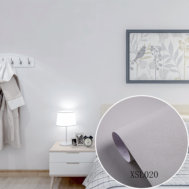 Solid Color Sand Surface PVC 3D Wallpaper for Hotel Interior Decoration Orange 0.18mm-0.21mm Thickness