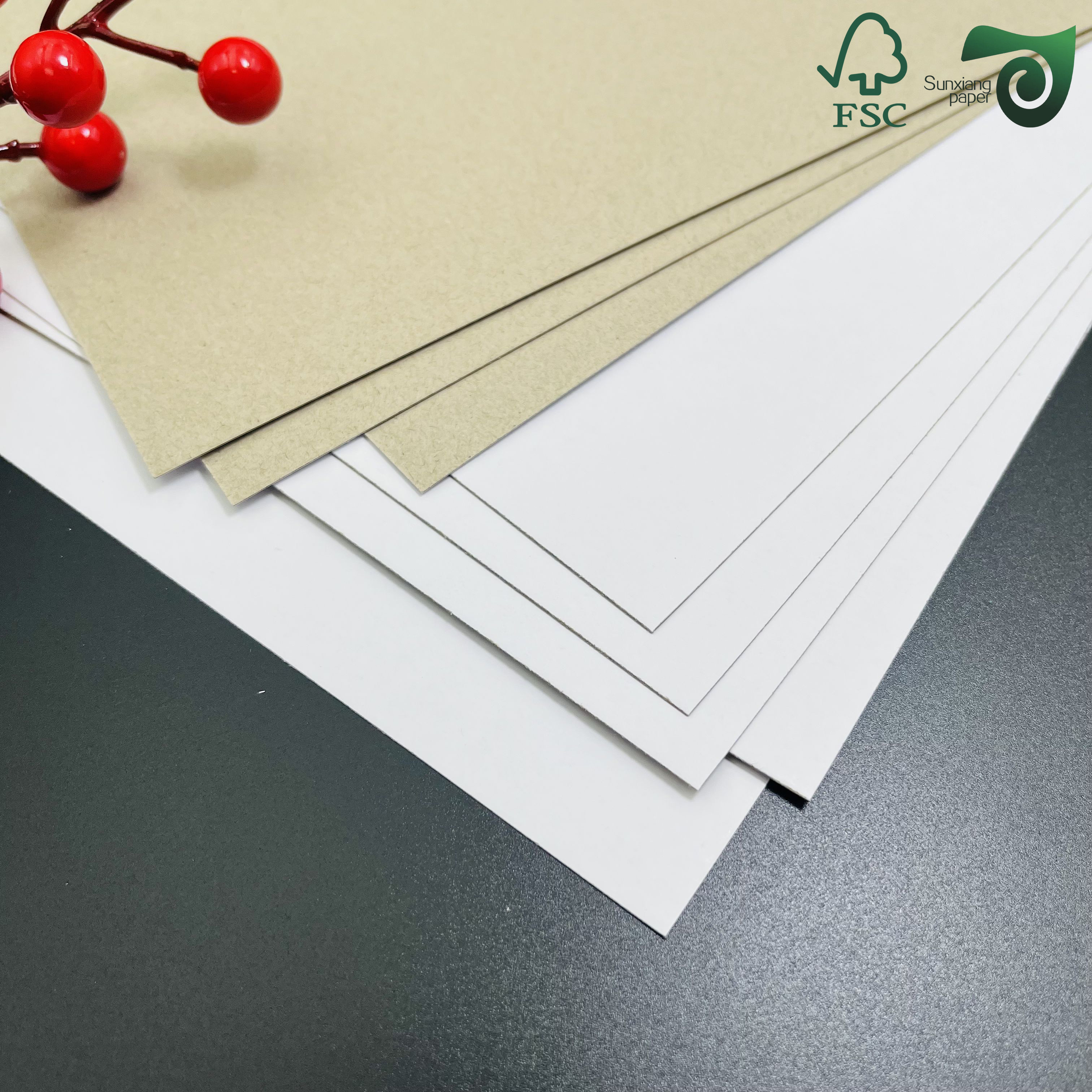 Sheets Of 1.2mm Thick White Double Sided Coated Duplex Board FSC Wrapping Paper