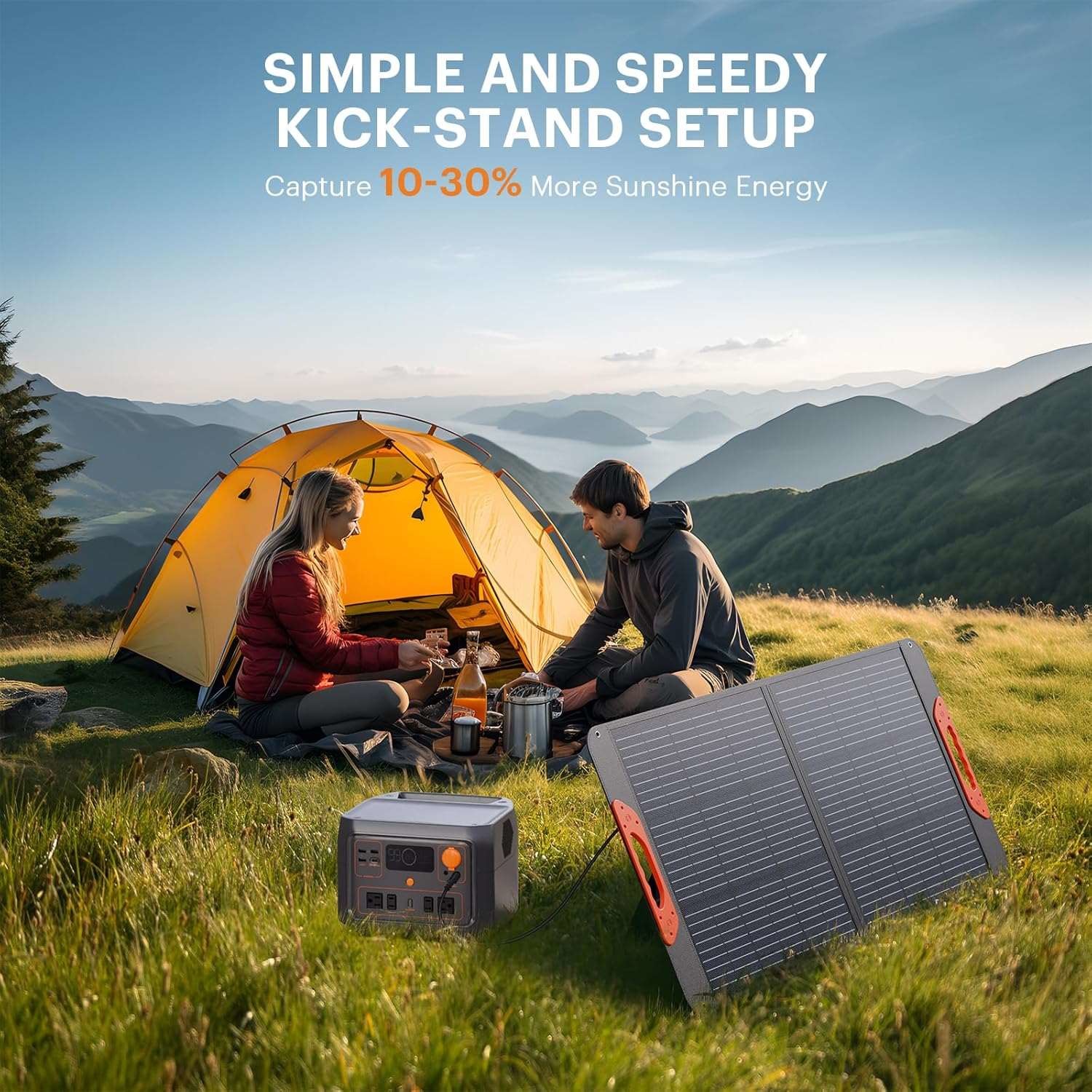 Foldable 120w Portable Solar Panel photovoltaic Monocrystalline Longi Solar Panel cell Kit supplier For home energy Motorhome