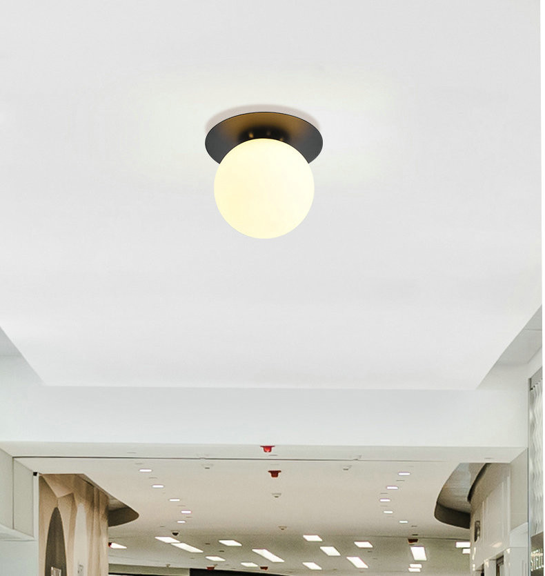 Glass Ball Ceiling light modern Staircase Balcony Corridor porch Bedside Hallway Ceiling lamp(WH-MA-165)