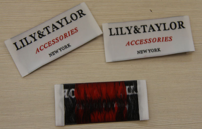 30D Yarns Printed Clothing Labels Washable For Gifts , 8cm x 2cm