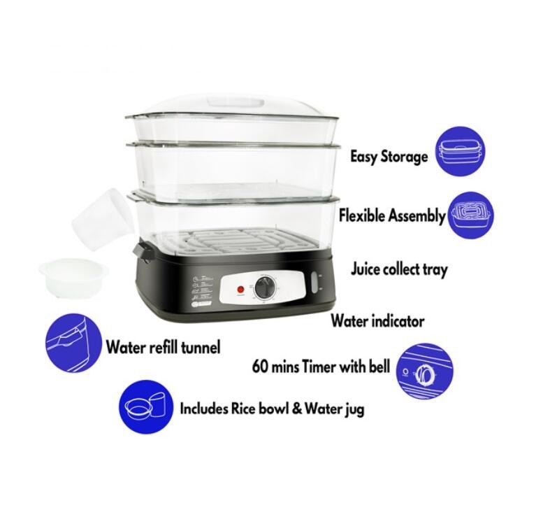 25L Electric Rice Cooker With Steamer Cooker Electric Food Steamers