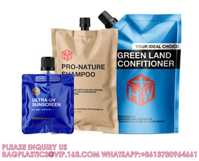 Custom Printing Spouted Aluminum Foil 1L 2L 2.5L 5L Kangen Water Liquid Refill Pouch Drinks Juice Packaging