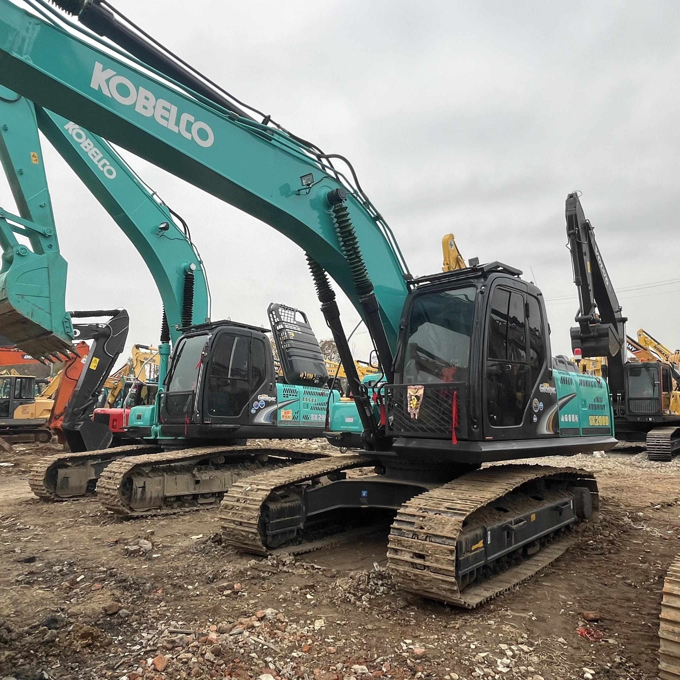 Kobelco SK200D Used Excavator Second Hand Backhoe Excavator Machine 20Ton