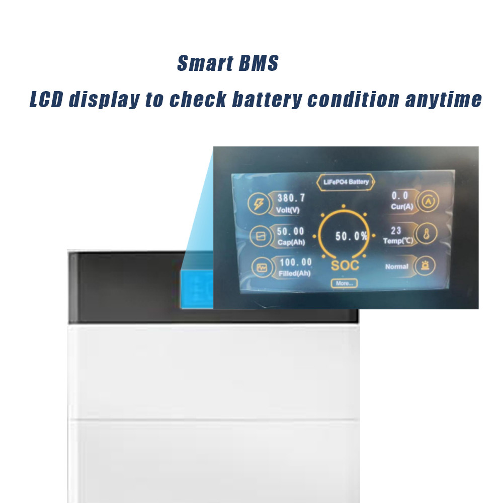 High Capacity 13.5kWh 400V Power Wall Battery with Max Charge Power of 3.68kW