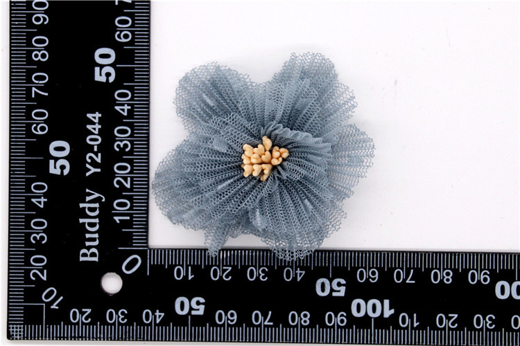 OEM Service Shoe Lace Flowers Mesh Black / White / Red / Blue For Women