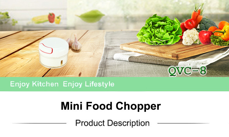 Shule Manual Hand Pulled Mini Food Chopper Cutter for Home