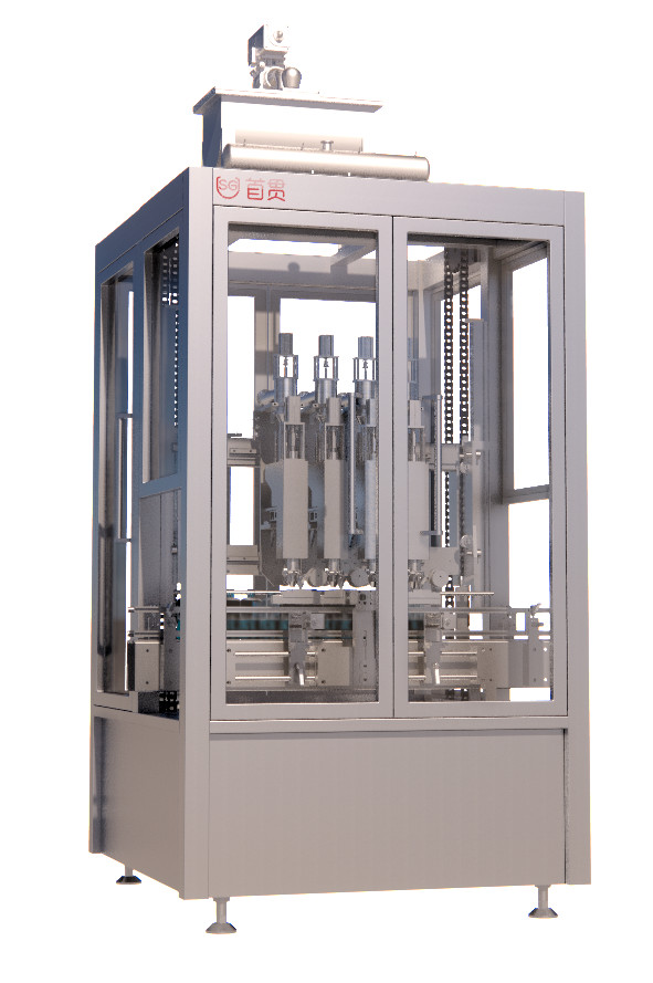 IBC Fully Automatic Vertical Linear Filling And Capping Labeling Machinery Machine