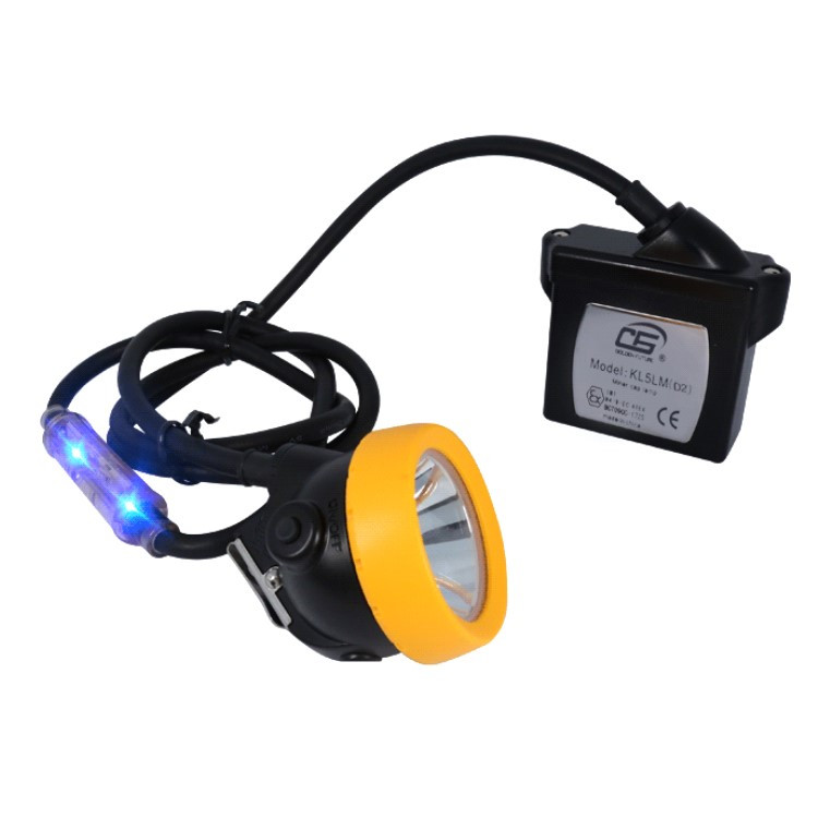 20000Lux Miner Head Lamp Mining Lighting Underground Cap Lamp With Blue Rear Light