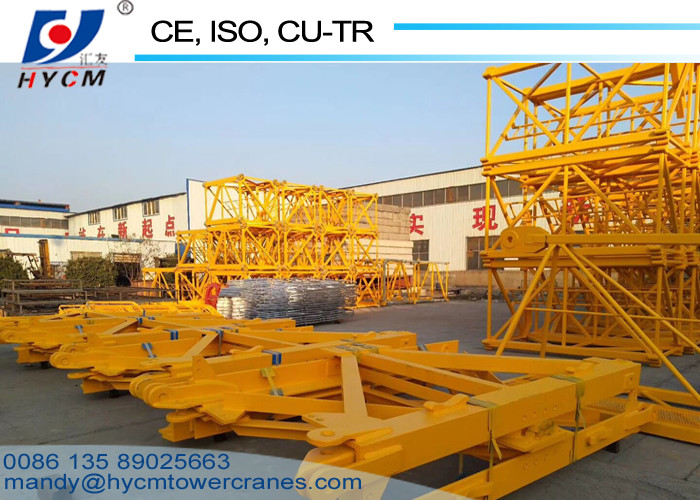 55m Lifting Arm 37.5m Height 12ton Luffing Jib Types of Tower Cranes in Cambodia with Form E