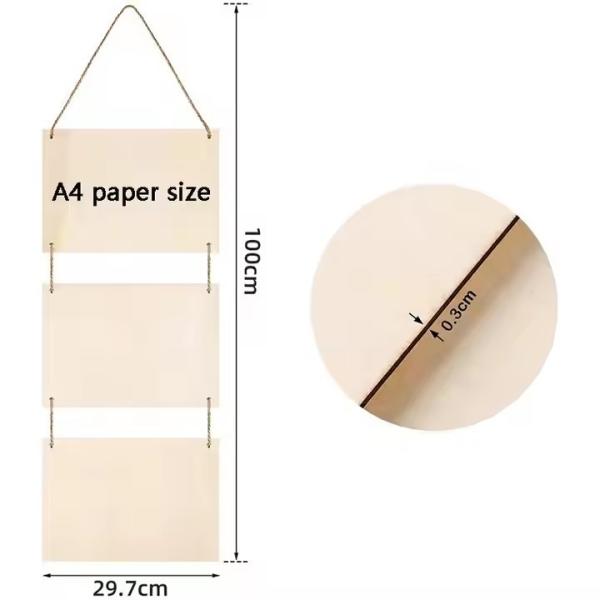 Hot-selling Wooden Hanging Board Kids' DIY Hand Painting and Coloring Kindergart