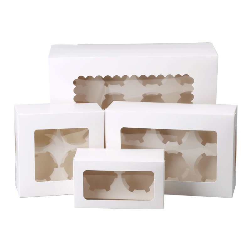 Colorful Printed Food Packaging Folders CMYK/Pantone 2 4 6 8 12 Cupcake Box Cake Boxes Manufacturer