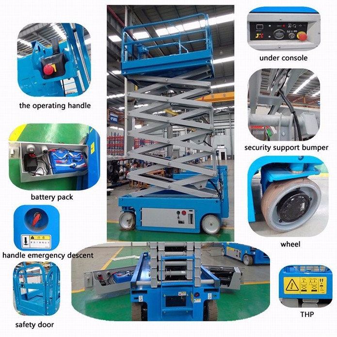 500kg Self Propelled Hydraulic Scissor Lift olatform