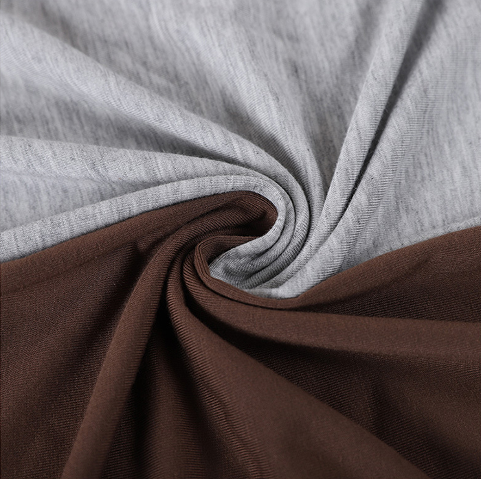 Free Sample Organic Pure Bamboo Cotton Spandex Mix Fleece Fabric