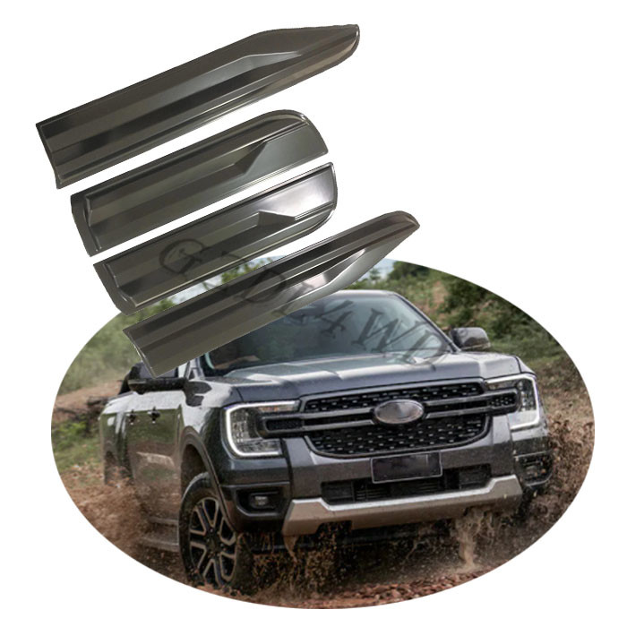 4x4 Auto Body Kits Door Moulding For Ford Ranger 2022 ABS Black