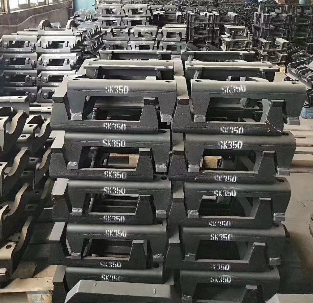400X75.5X74 Rubber Track Shoe Assembly for D3 Heavy Bulldozer Undercarriage Repair