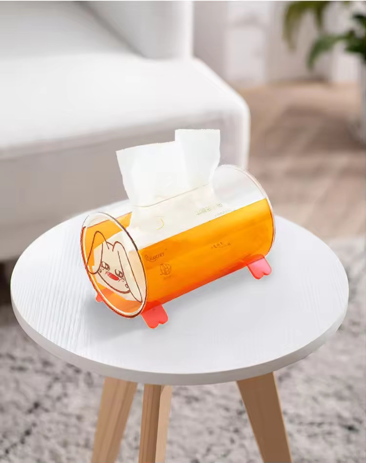 Modern Cute Animal Shape Acrylic Box Acrylic Tissue Holder Customized Size