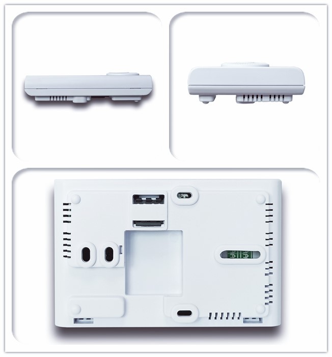 Gas Boiler Heating Wired Room Thermostat Easy Operation White Color