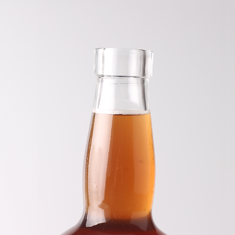 Engraving 1 Liter Glass Bottle With Cork Cap for Liquor Whisky Vodka