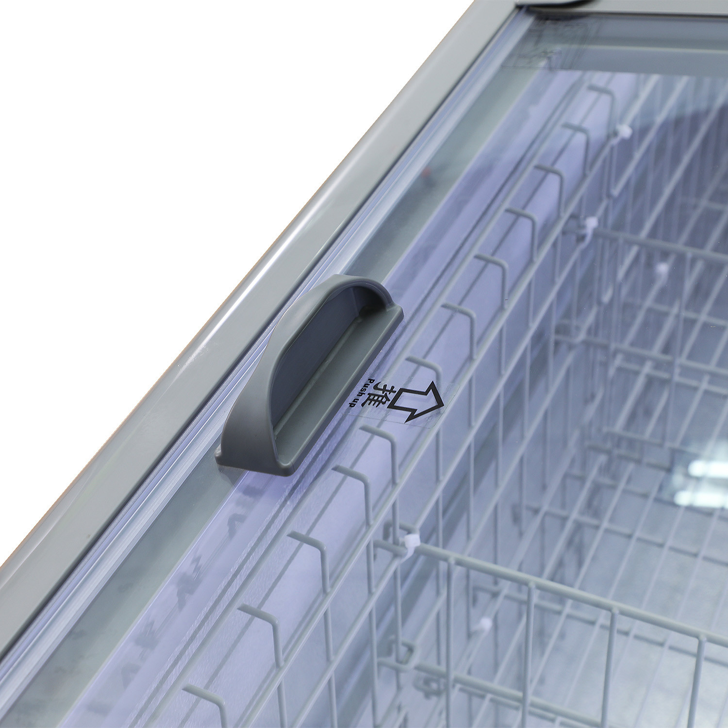 220V Top Open Combined Display Chest Horizontal Deep Island Freezer
