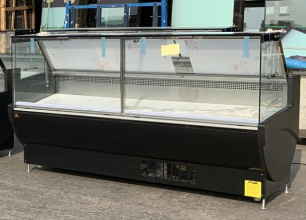 Square Glass Display Deli Display Refrigerator With Open Door Temperature Range