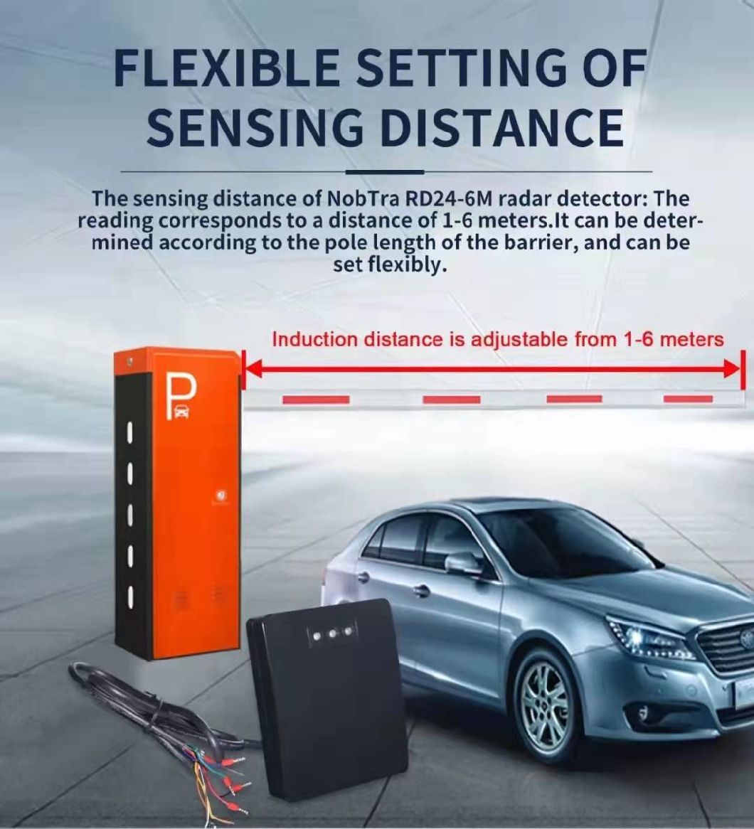 Radar Sensor Parking Entry Boom Barrier Radar Detector / Barrier Gate Safety Radar