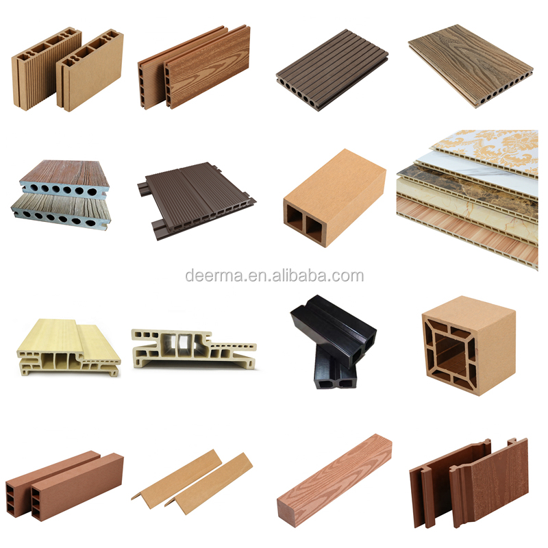 PLC Controlled WPC Decking Production Machine for L20000*W2100*H3200mm WPC Profiles
