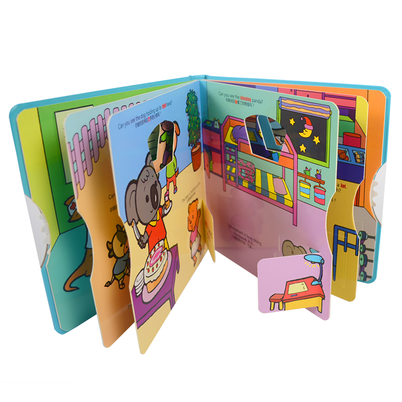 CMYK Kids Book Printing , No Glued Static Film Childrens Reusable Sticker Books