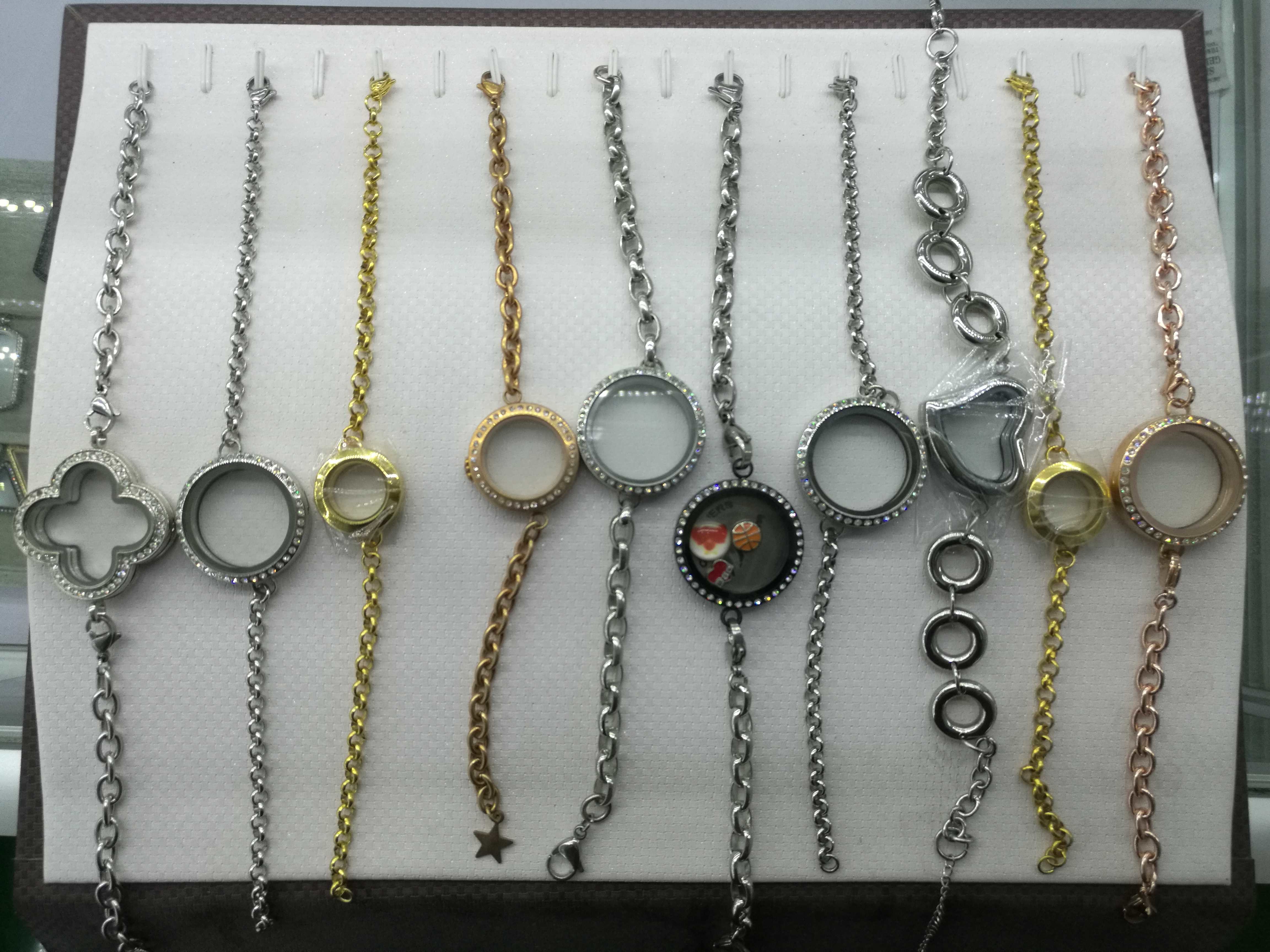 Fashion 316L Stainless Steel Magnetic Floating Perfume Diffuser Lockets Bracelets Bangles Collection