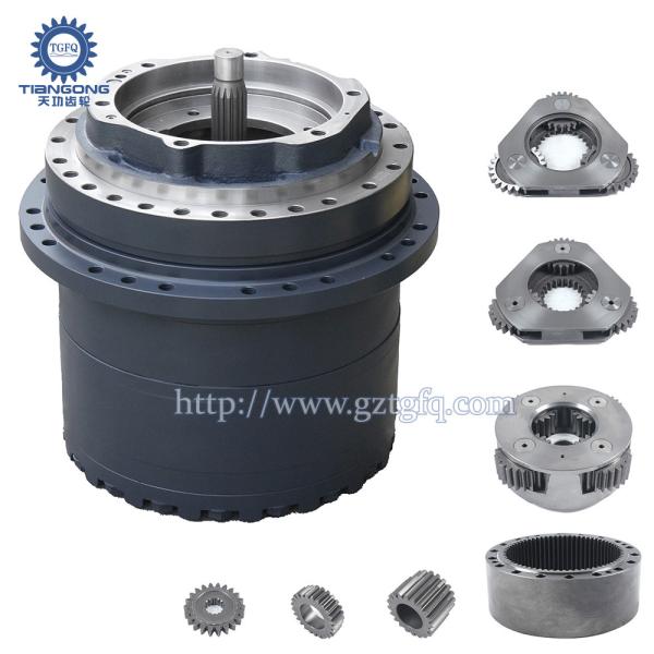 EC360 New Steel Polished Excavator Travel Gearbox With Motor Spare Part