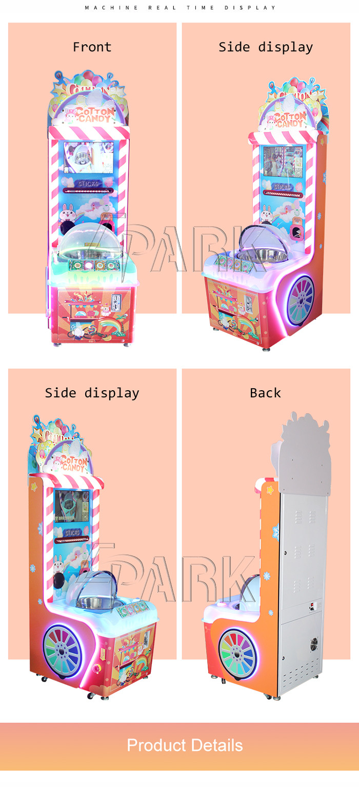 Fun Diy Cotton Candy Machine For Mall L86*W71*H214 CM 1 Year Warranty