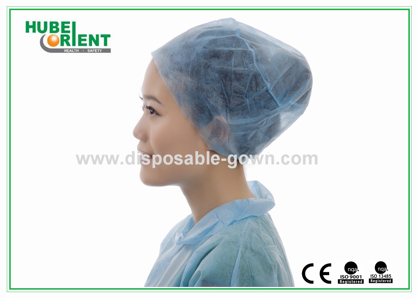 Disposable Medical SMS Anti-Bacterial Waterproof Doctor Cap With Back Elastic Comfortable Non-Woven Head Cap