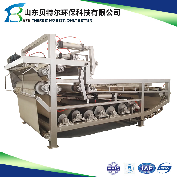 1000 kg Weight Belt Filter Press Sludge Dewatering Machine for Sewage Water Treatment