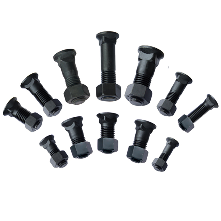 Steel Plow Bolts and Nuts Grade 12.9 PB3/4*2 for Excavator and Bulldozer and Solution