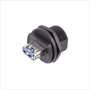 IP67 Waterproof Cable Connector USB3.0 Insert And Base Cover Two Plug Base