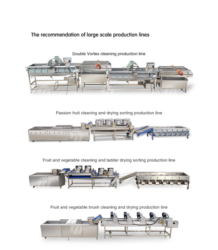 380V Integrating Spinach Washing Machine , Blasting Isolating Potato Cleaning Machine
