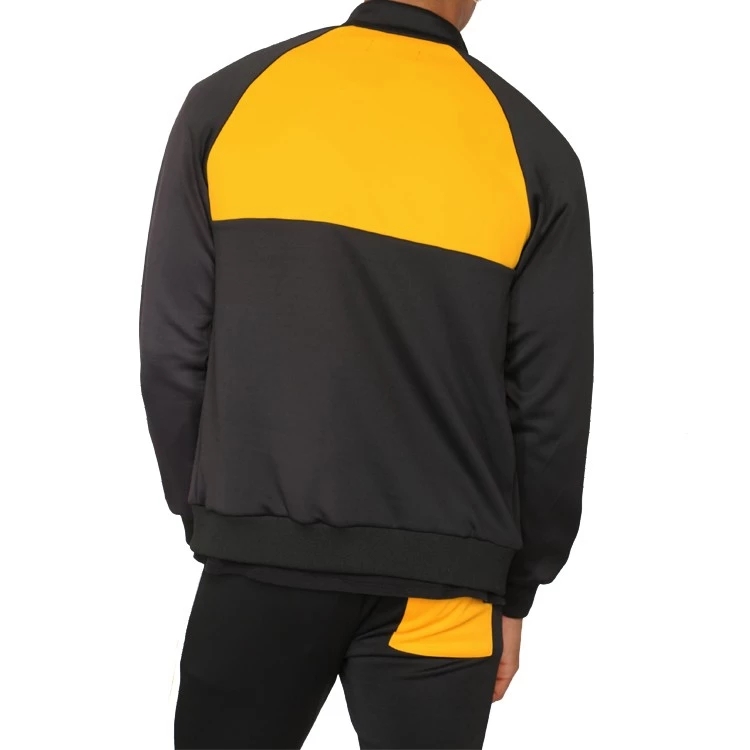 Fashionable Color Contract Mens Tracksuit Set , Color Combination Gym Tracksuit