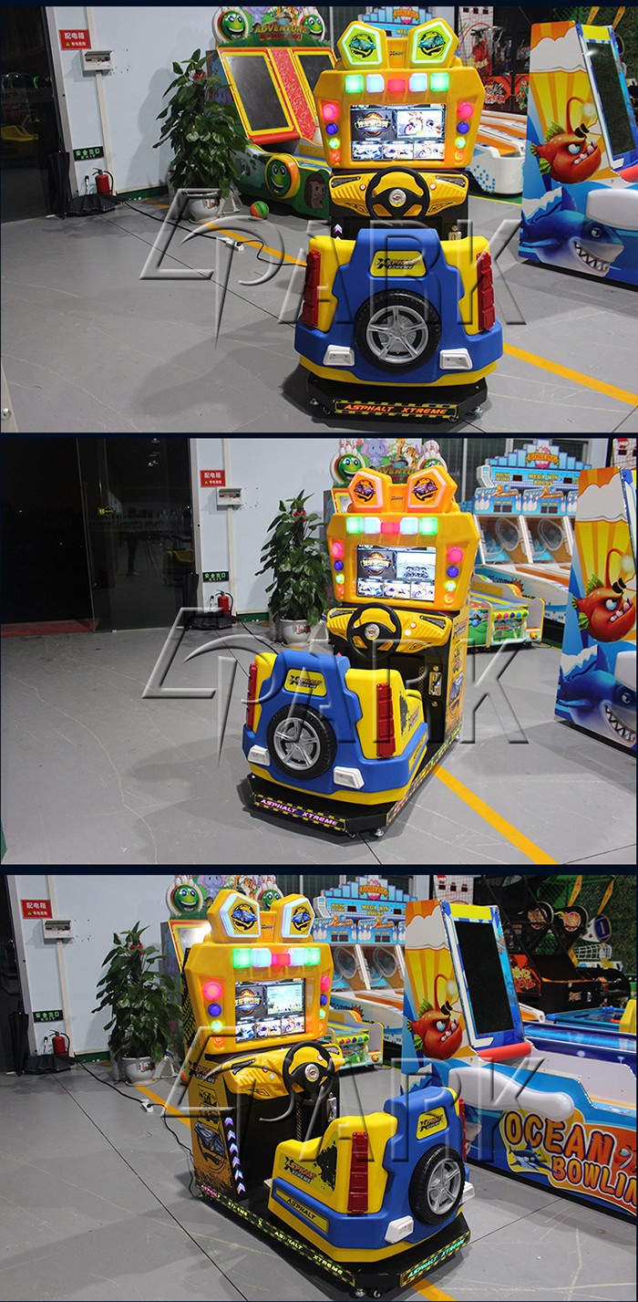 Child Racing Arcade Video Machine For Entertainment Exquisite Design