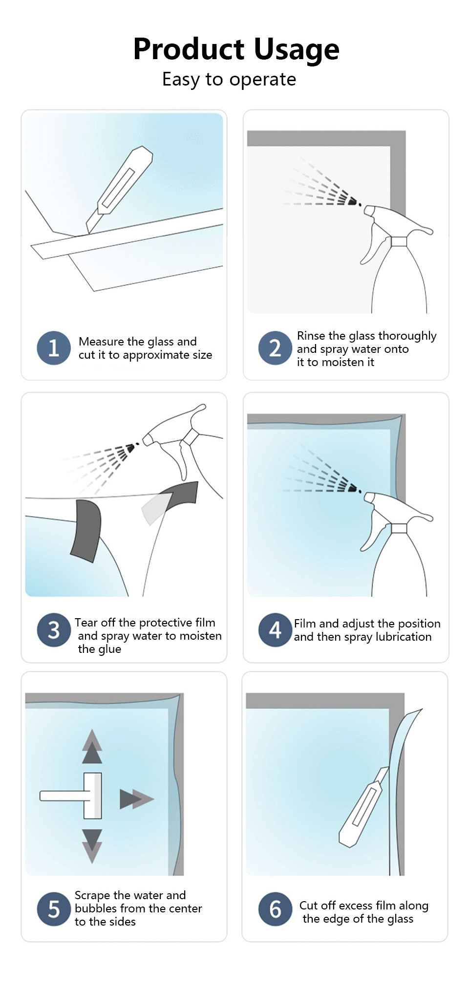 Building Privacy Window Film One Way Mirror Reflective Window Film Glass Foil Silver Insulation Tint Film
