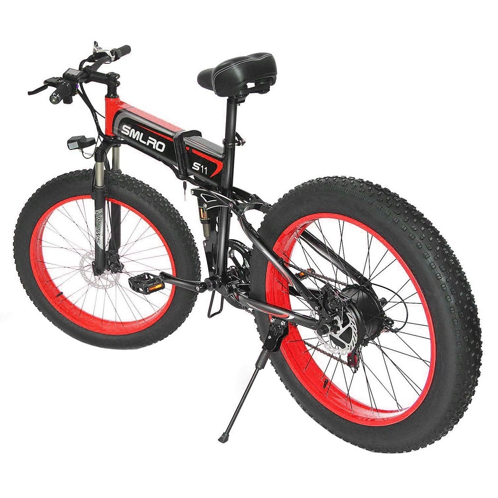 1KW 26 Inch Fat Tire Electric Bike 31MPH With 70-80Nm Torque