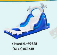 Aldult Outdoor Rental Inflatable Large Water Slides With Bouncy
