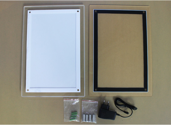 28.5W 901 X 1249mm ODM LGP Crystal LED Light Box