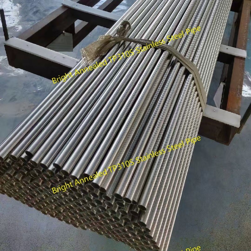 TP310S Stainless Steel Seamless Pipe Bright Surface SCH80S SCH40S Solid Annealed
