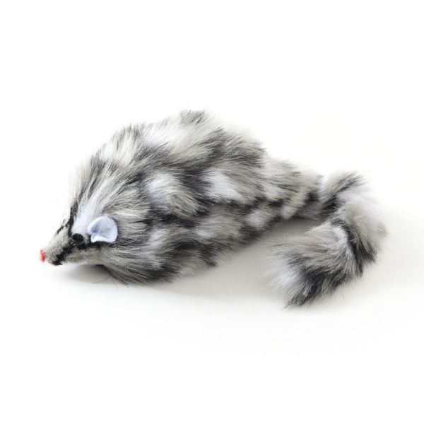 Plush Mouse And Cat Toy Colorful Plush Cat Toy Simulated Furry Mouse And Cat