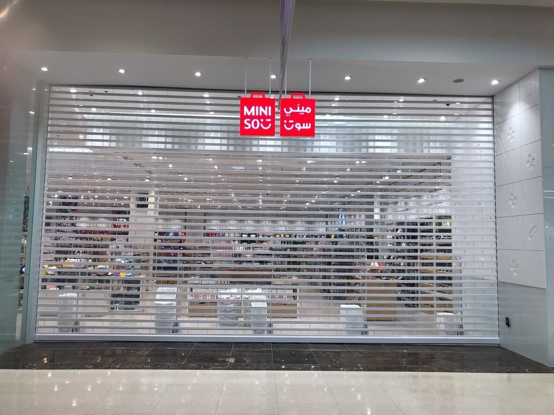 100% Transparent Roller Shutter Door for Retail Store / Commercial Shop