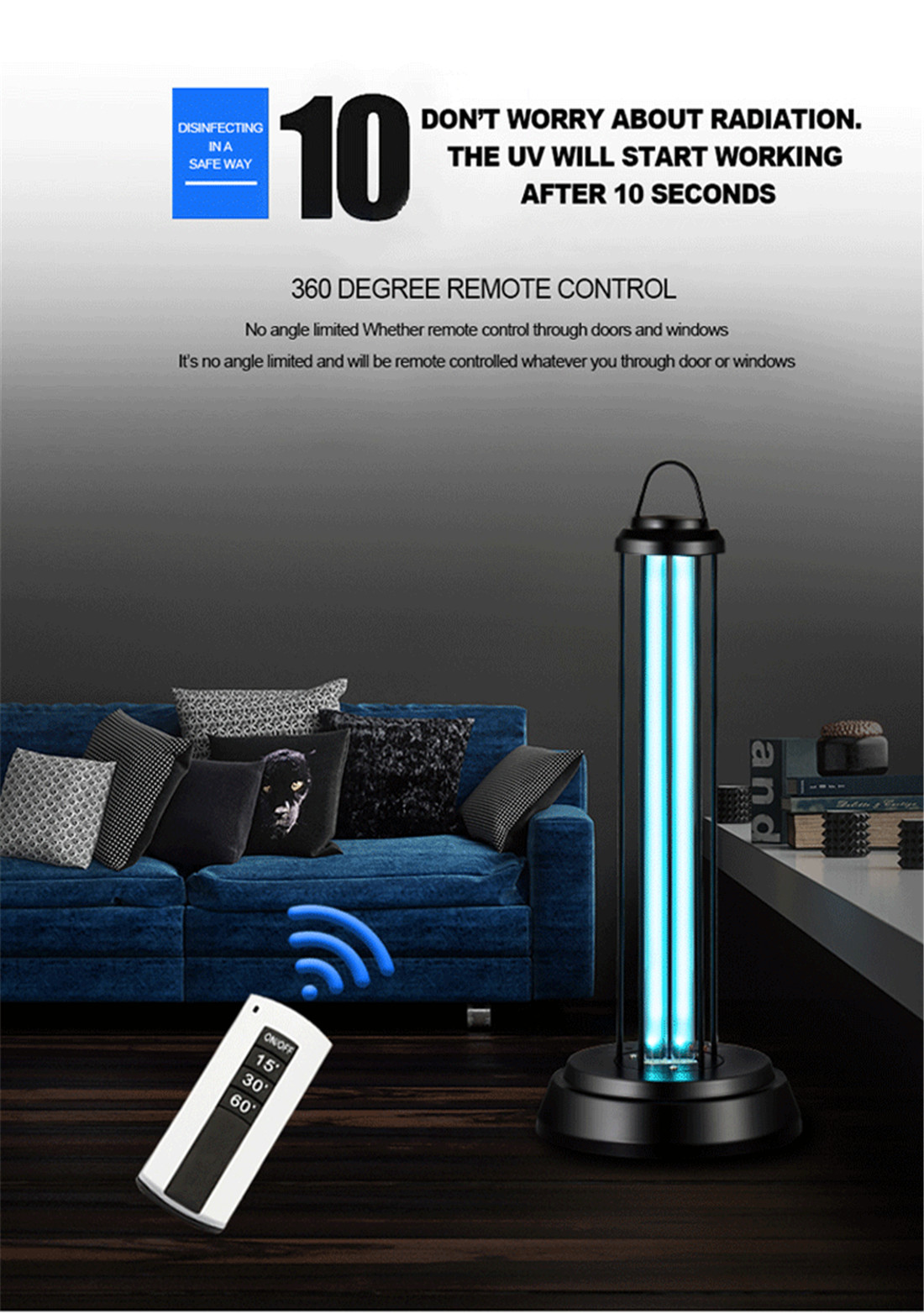 Smart UV Germicidal Lamp