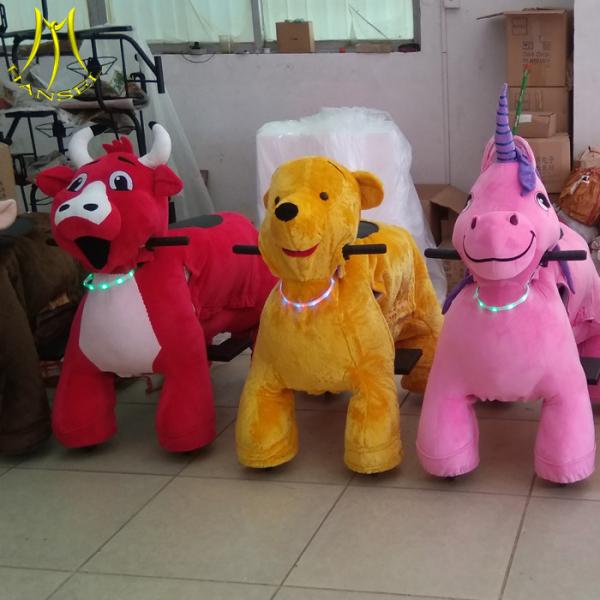 Hansel Guangzhou toy coin operated ride kiddie animal scooter amusement rides