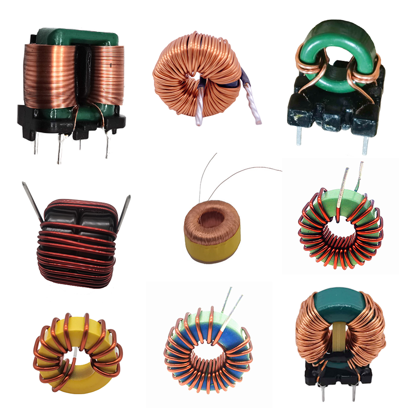 Magnetic copper wire choke coil toroidal ferrite core through hole power inductor coil for Tesla coil generator