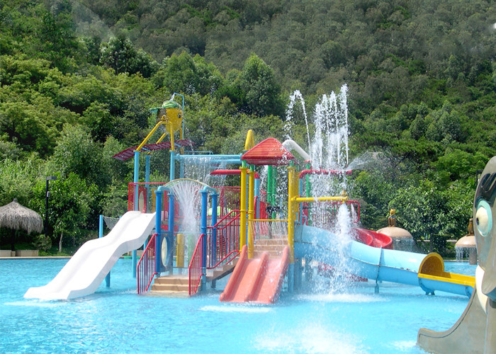 Construction Play House Fiberglass Water Park Equipment